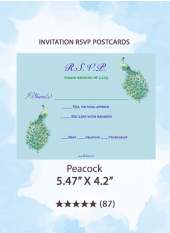 Peacock - RSVP Postcards