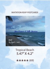 Tropical Beach - RSVP Postcards