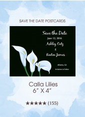 Save the Dates - Calla Lilies