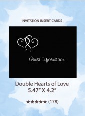 Double Hearts of Love - Insert Cards