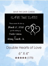 Save the Dates - Double Hearts of Love