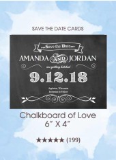 Save the Dates - Chalkboard Save the Date