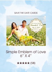 Save the Dates - Simple Emblem of Love