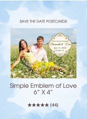 Save the Dates - Simple Emblem of Love