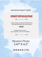 Western Photo - Insert Cards