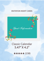 Classic Calendar - Insert Cards
