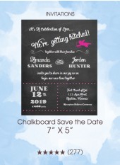 Invitations - Chalkboard Save the Date