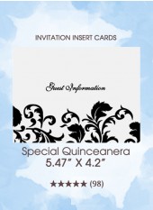 Special Quinceanera - The Insert Cards