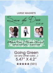 Save the Dates - Going Green Magnets