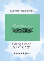 Going Green - Insert Cards