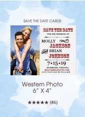 Save the Dates - Western Photo