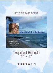 Save the Dates - Tropical Beach