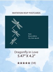 Dragonfly in Love - RSVP Postcards