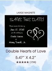 Save the Dates - Double Hearts of Love