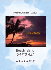 BeachIsland - Insert Cards