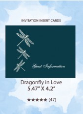 Dragonfly in Love - Invitation Insert Cards