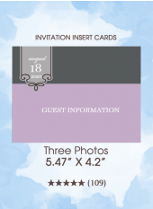 Three Photos - Insert Cards