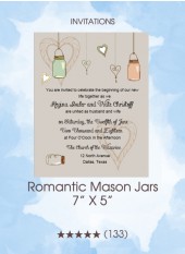 Invitations - Romantic Mason Jars