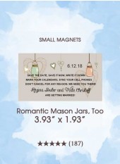 Save the Dates - Romantic Mason Jars, Too
