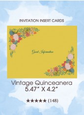Vintage Quinceanera - The Insert Cards