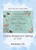 Cherry Blossoms in Spring Save the Date Postcards