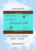Exotic Chocolate Save the Date Magnets