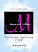 The Married Last Name Monogram Save the Date Cards