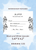 Black and White Upscale - RSVP Postcards