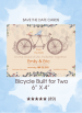 Save the Dates - Bicycle Built For Two