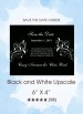 Black and White Upscale Save the Date Cards