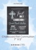 Invitations - Chalkboard First Communion (Boy)