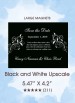 Black and White Upscale Save the Date Magnets