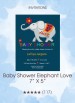 Invitations - Baby Shower Elephant Love