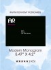 Modern Monogram Quinceanera - RSVP Postcards