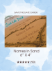 Save the Dates - Names in Sand