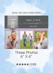 Three Photos Save the Date Postcards