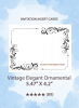 Vintage Elegant Ornamental - Insert Cards