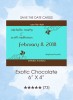 Exotic Chocolate Save the Date Cards