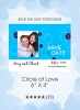Circle of Love Save the Date Postcards