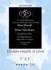 Double Hearts of Love Invitation