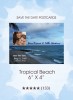 Tropical Beach Save the Date Postcards