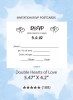 Double Hearts of Love - RSVP Postcards