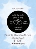 Save the Dates - Double Hearts of Love (Circle Card)