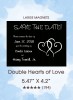 Double Hearts of Love Large Magnet
