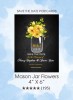 Save the Dates - Mason Jar Flowers