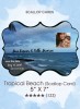 Save the Dates - Tropical Beach (Scallop Card