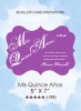 Invitations - Mis Quince Años (Scallop Card)